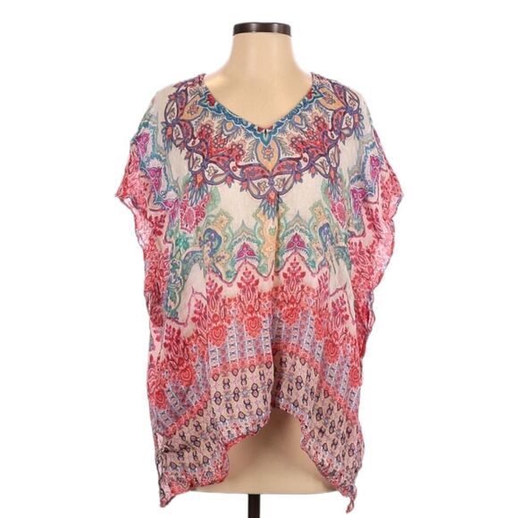 CHICO'S Linen Boho Top S/M - Picture 5 of 5